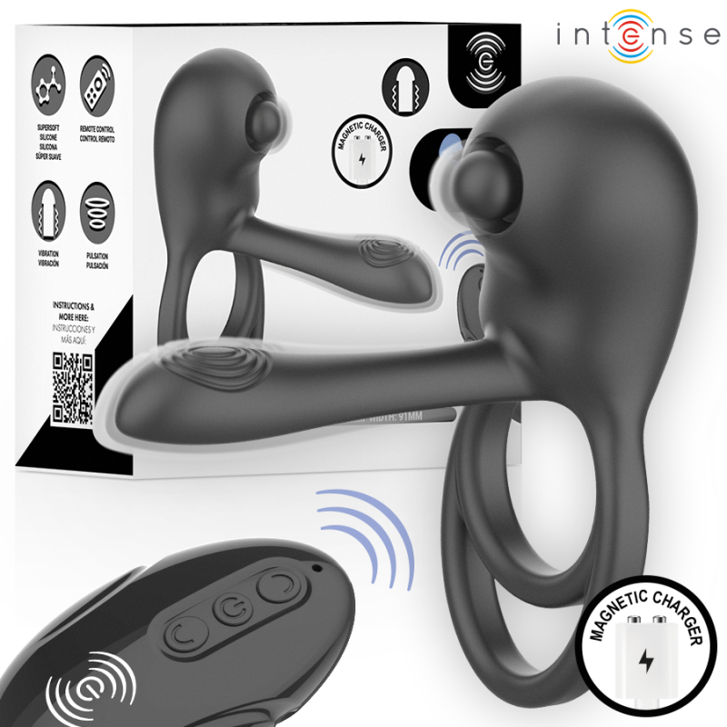 INTENSE - SPIKE REMOTE CONTROL VIBRATING PENIS RING
