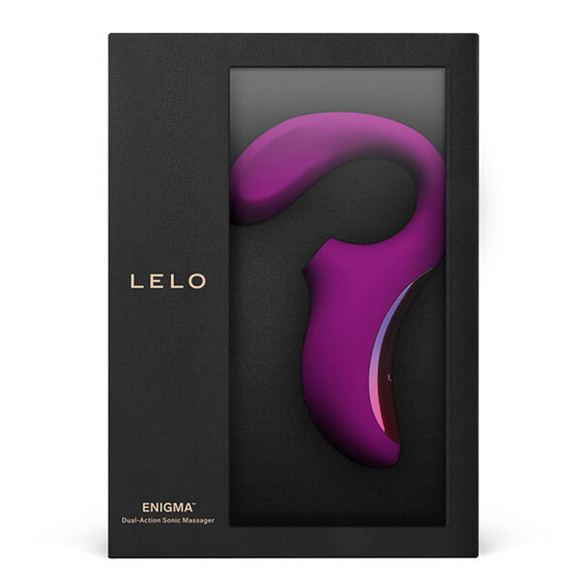 Alternative view of LELO - ENIGMA DOUBLE SUCTION STIMULATION PURPLE MASSAGER