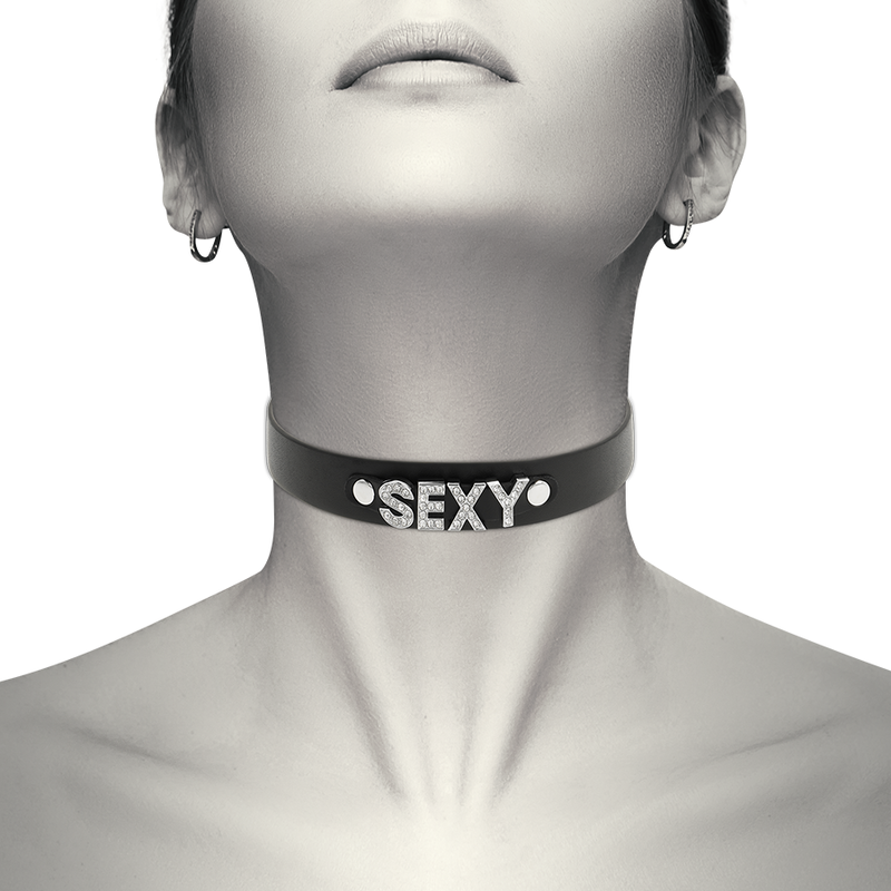 Alternative view of COQUETTE CHIC DESIRE - SEXY VEGAN LEATHER CHOKER