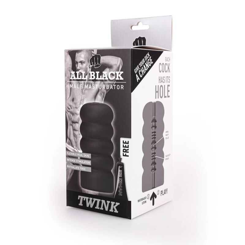 Alternative view of ALL BLACK - MASTURBATOR TWINK