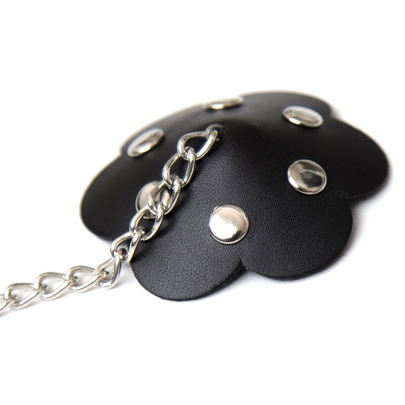 Alternative view of OHMAMA FETISH - PETAL NIPPLE SHIELD WITH CHAIN