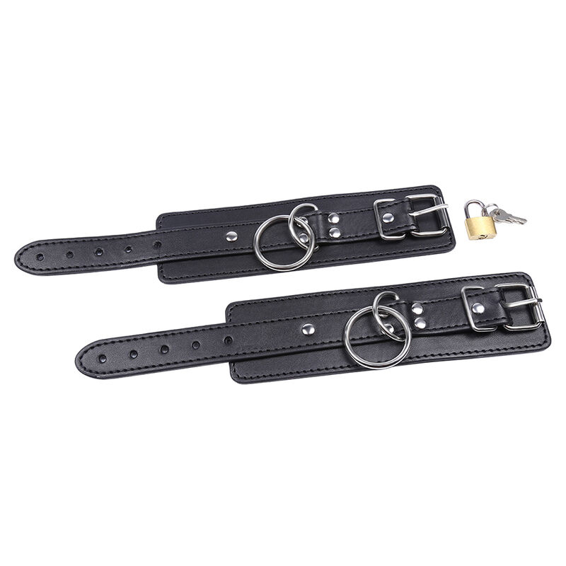Alternative view of OHMAMA FETISH - O-RING LOCKED WRIST RESTRAINTS