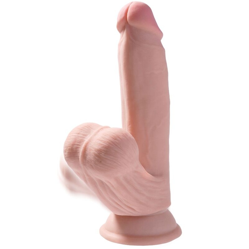 Alternative view of KING COCK - PLUS 3D DILDO SWINGING BALLS 15.2 CM LIGHT SKIN