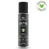 Bottle of LuxuriA LovTail Mojito flavored lubricant with a black label and cap, featuring a green logo and a 'Natural Formula, Paraben Free' seal visible