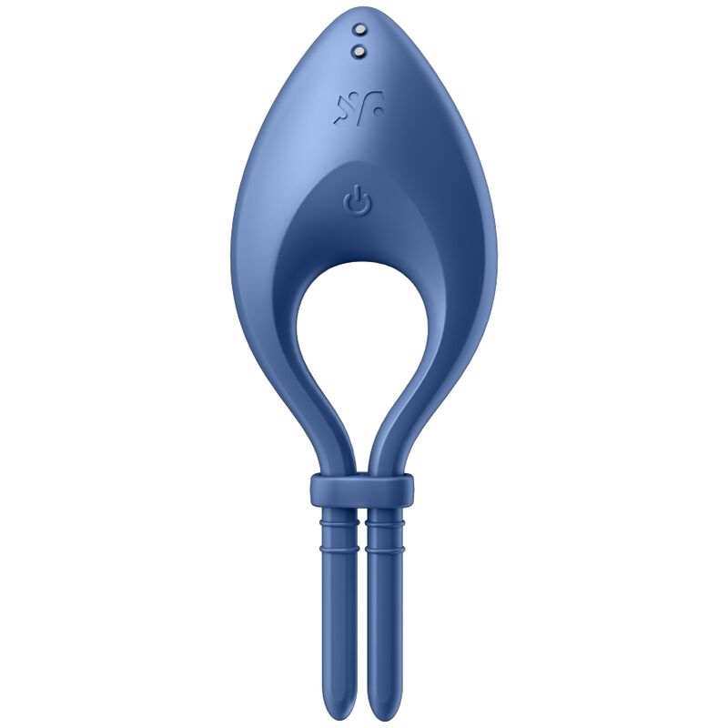 Alternative view of SATISFYER - BULLSEYE RING VIBRATOR APP BLUE