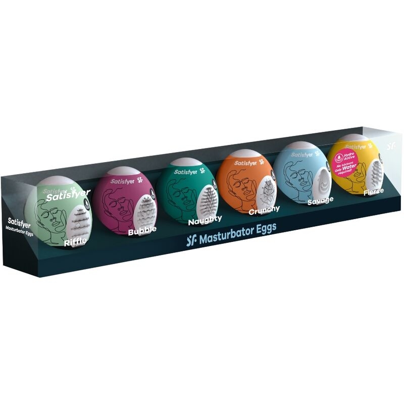 Alternative view of SATISFYER - MASTURBATOR EGGS 6 UNITS SET