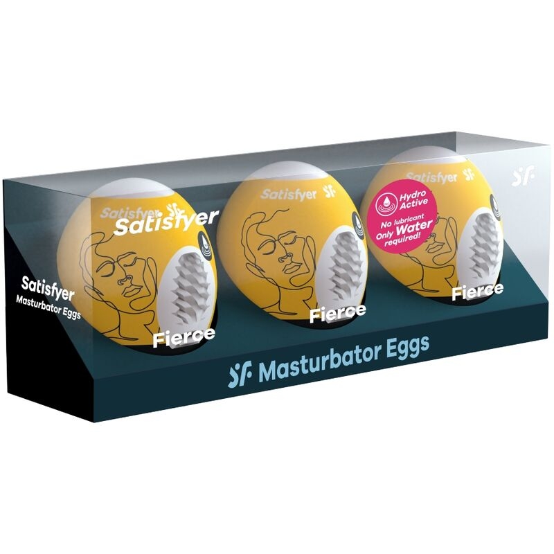 Alternative view of SATISFYER - 3 MASTURBATOR EGGS FIERCE
