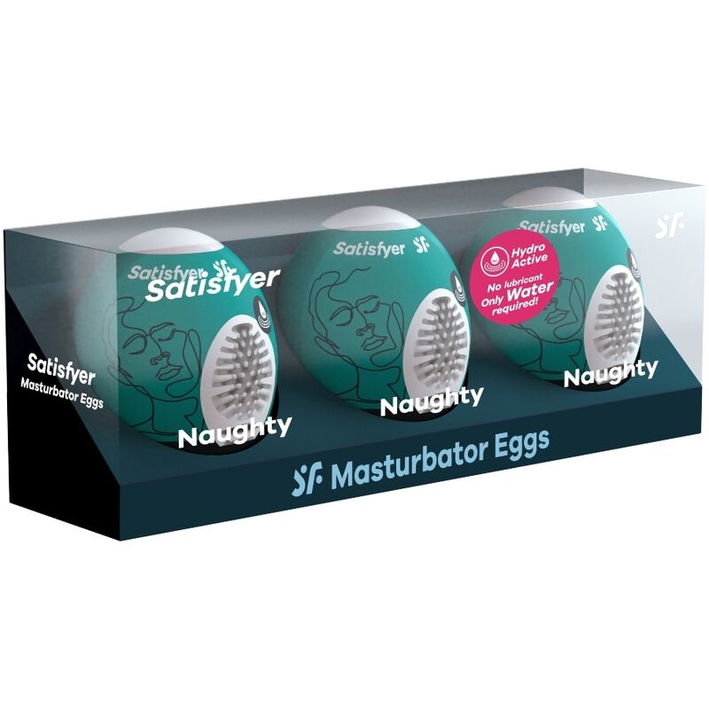 Alternative view of SATISFYER - 3 MASTURBATOR EGGS NAUGHTY