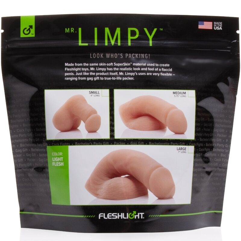 Alternative view of MR. LIMPY FLESHLIGHT - SMALL FLESHTONE