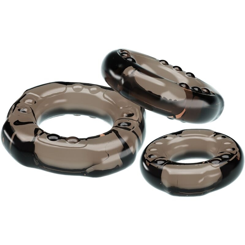 Alternative view of BAILE - COCK RINGS YVONNE SET 3 PENIS RINGS