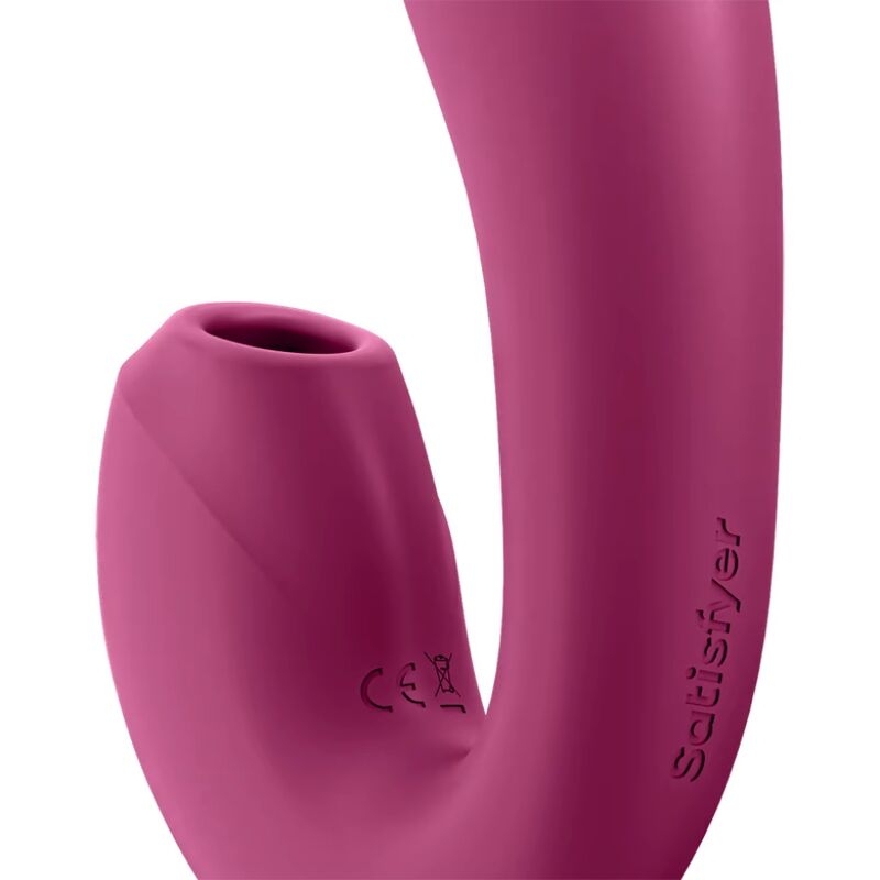 Alternative view of SATISFYER - SUNRAY STIMULATOR AND VIBRATOR APP RED