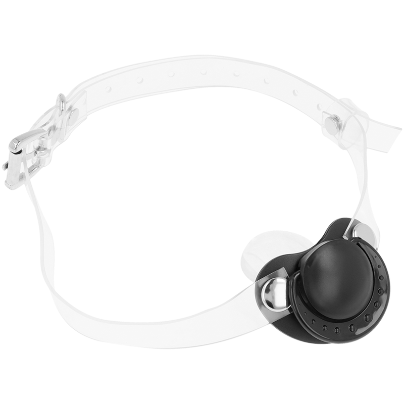 Alternative view of OHMAMA FETISH TRANSPARENT PACIFIER GAG