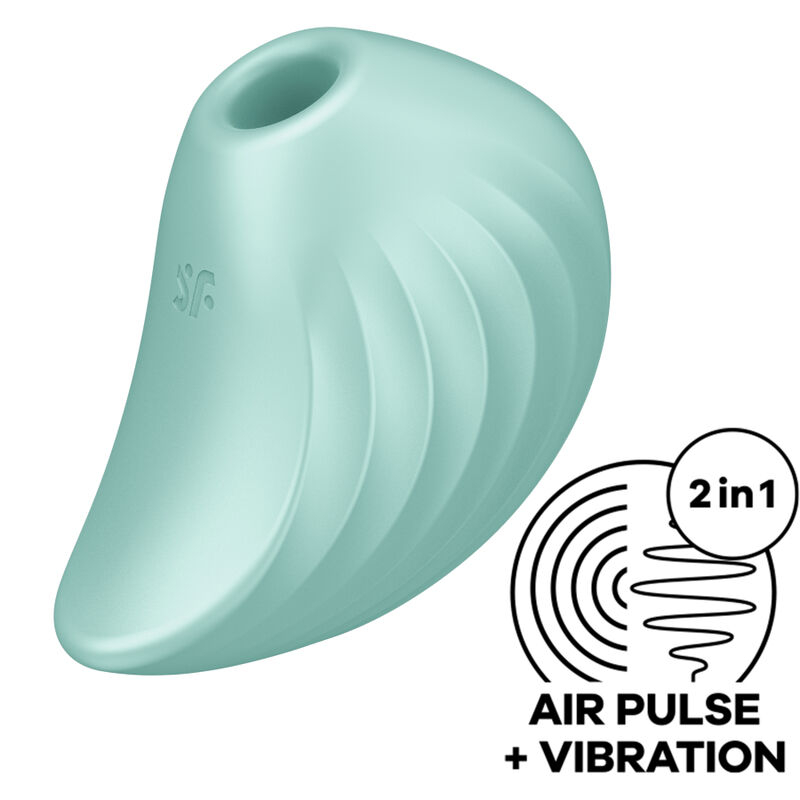 SATISFYER - PEARL DIVER AIR PULSE STIMULATOR VIBRATOR GREEN
