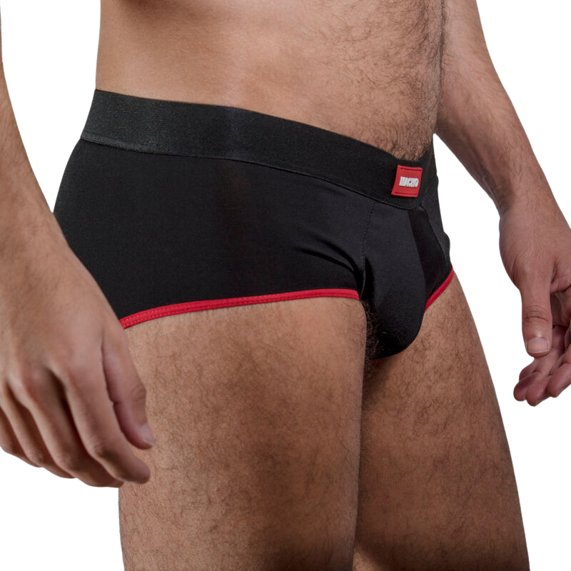 Alternative view of MACHO - MS24R BRIEF UNDERPANTS DARK RED XL