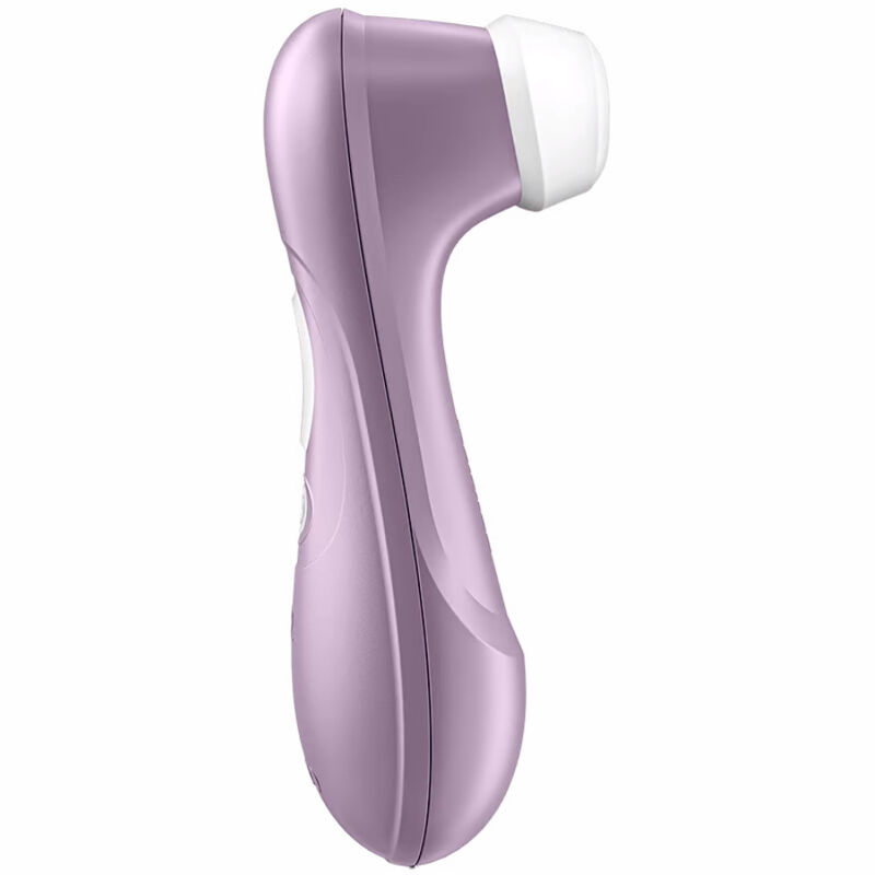Purple handheld facial massage wand with a white rolling head for skin soothing.