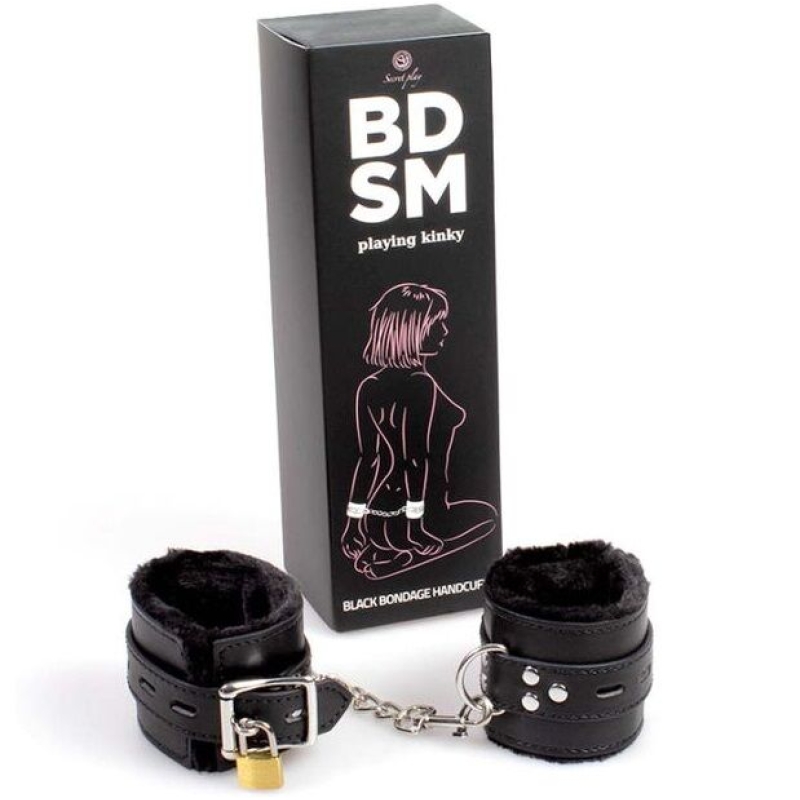Alternative view of SECRETPLAY - BLACK BONDAGE HANDCUFFS BDSM COLLECTION