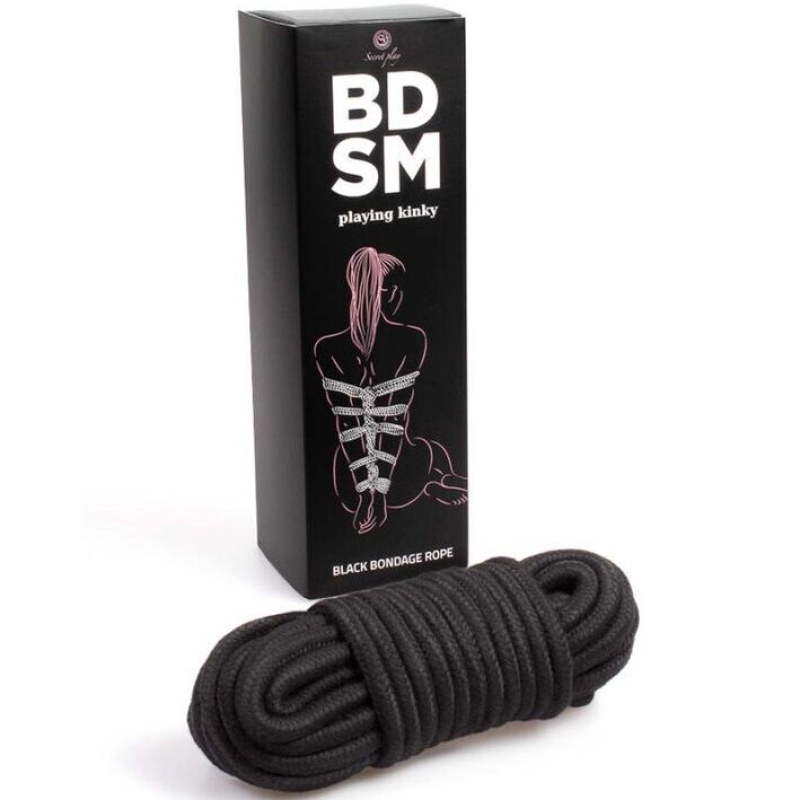 Alternative view of SECRETPLAY - BLACK BONDAGE ROPE BDSM COLLECTION