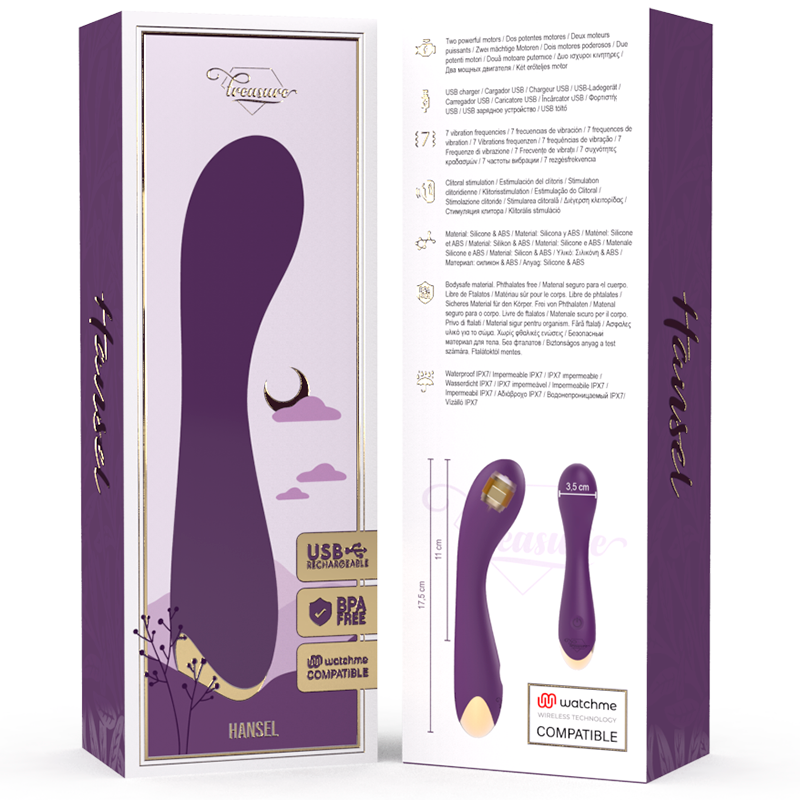 Alternative view of TREASURE - HANSEL G-SPOT VIBRATOR WATCHME WIRELESS TECHNOLOGY COMPATIBLE