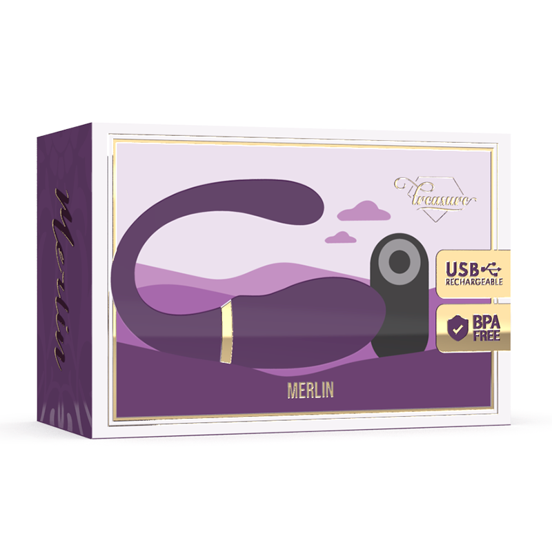 Alternative view of TREASURE - MERLIN DOUBLE COUPLE VIBRATOR REMOTE CONTROL