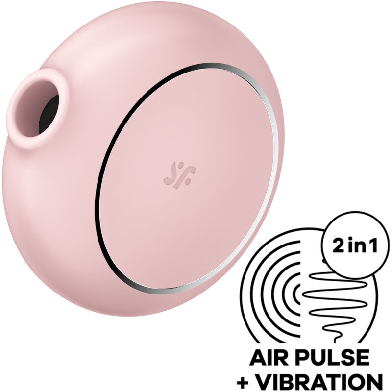 SATISFYER - PRO TO GO 3 DOUBLE AIR PULSE STIMULATOR VIBRATOR PINK