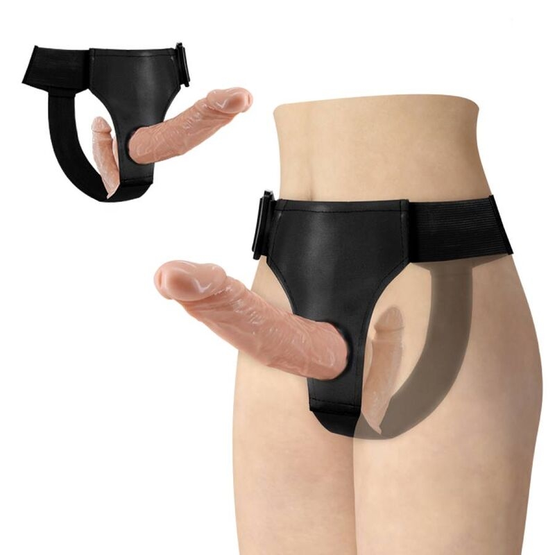 Alternative view of BAILE - ULTRA PASSIONATE DOUBLE DILDOS WITH HARNESS