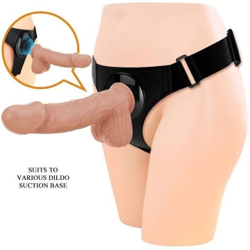 Alternative view of PRETTY LOVE - HARNESS BRIEFS UNIVERSAL HARNESS WITH DILDO JERRY 21.8 CM NATURAL