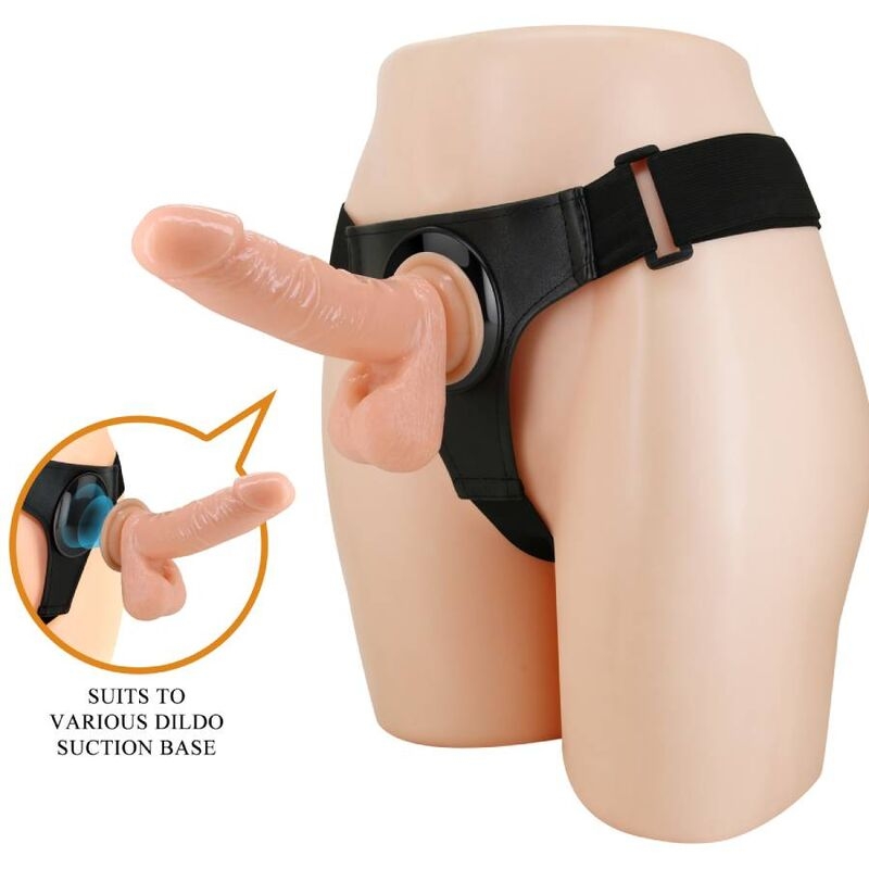 Alternative view of PRETTY LOVE - HARNESS BRIEFS UNIVERSAL HARNESS WITH DILDO TOM 20 CM NATURAL