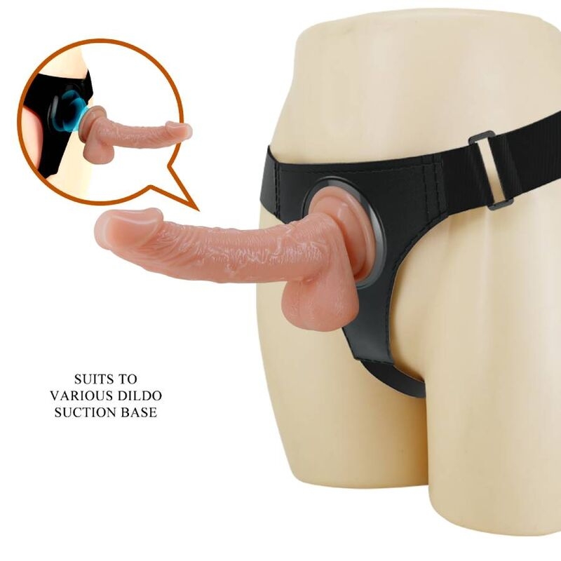 Alternative view of PRETTY LOVE - HARNESS BRIEFS UNIVERSAL HARNESS WITH DILDO KEVIN 19 CM NATURAL
