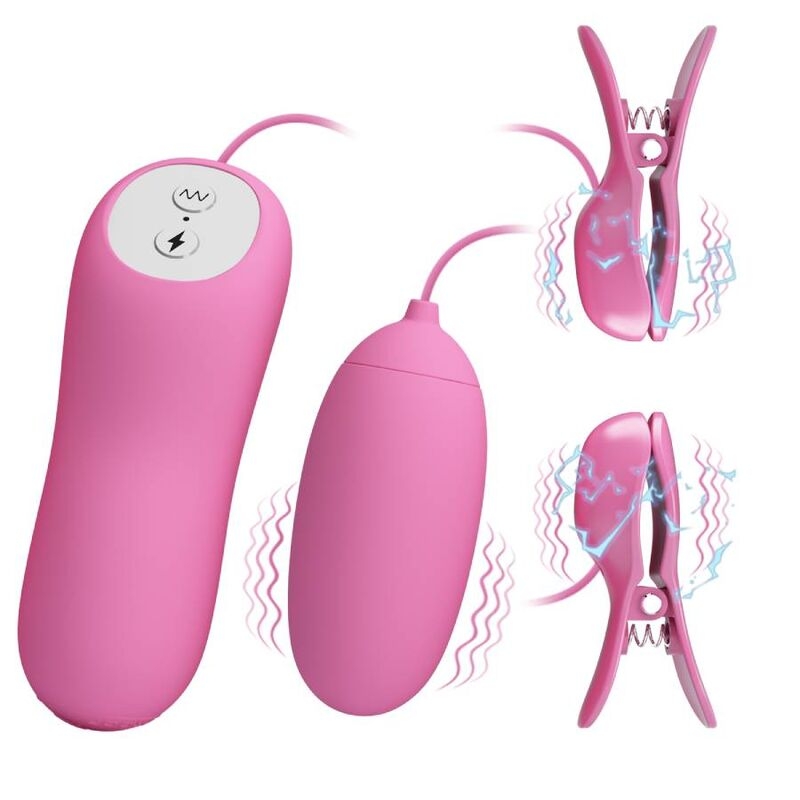 Alternative view of PRETTY LOVE - TWEEZERS WITH VIBRATION AND PINK ELETROSHOCK