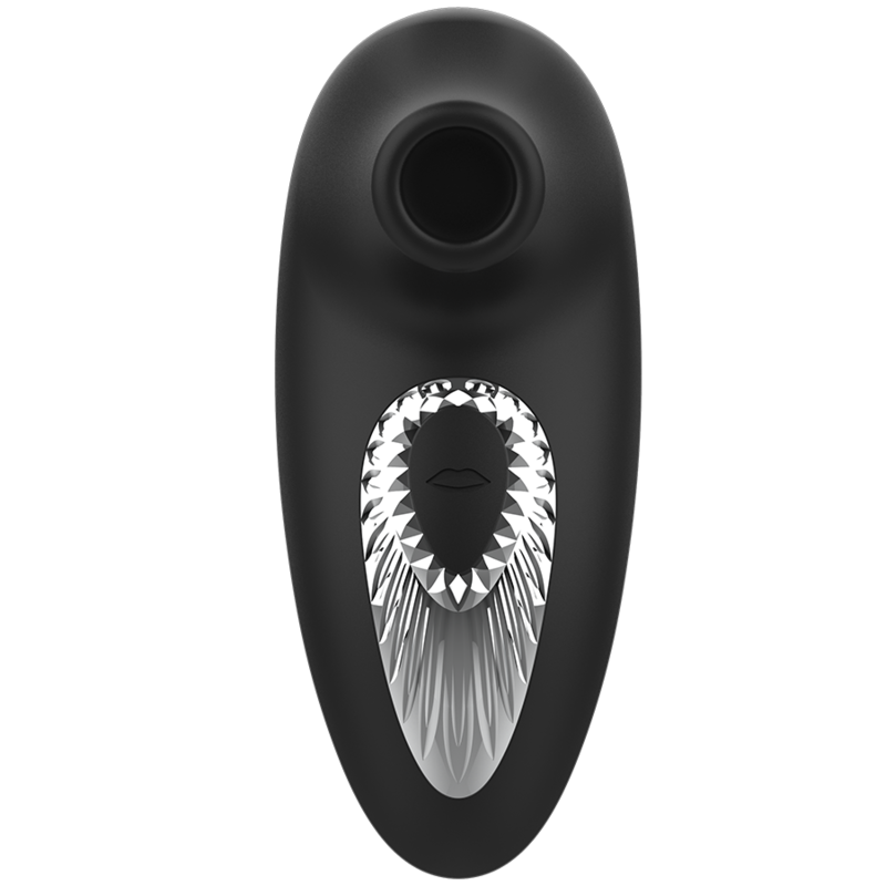 Alternative view of BLACKSILVER - DRAKE DELUXE SUCKING VIBE RECHARGEABLE SILICONE BLACK