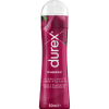 Durex Cherry lubricant bottle, pink curved container with white cap, 50 ml