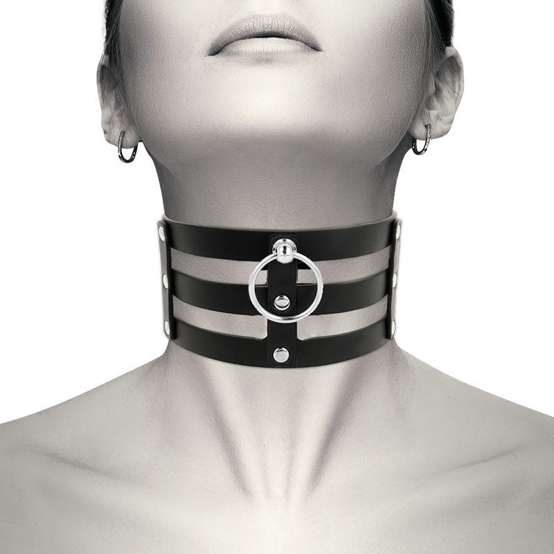 Alternative view of COQUETTE CHIC DESIRE - FETISH STYLE VEGAN LEATHER CHOKER