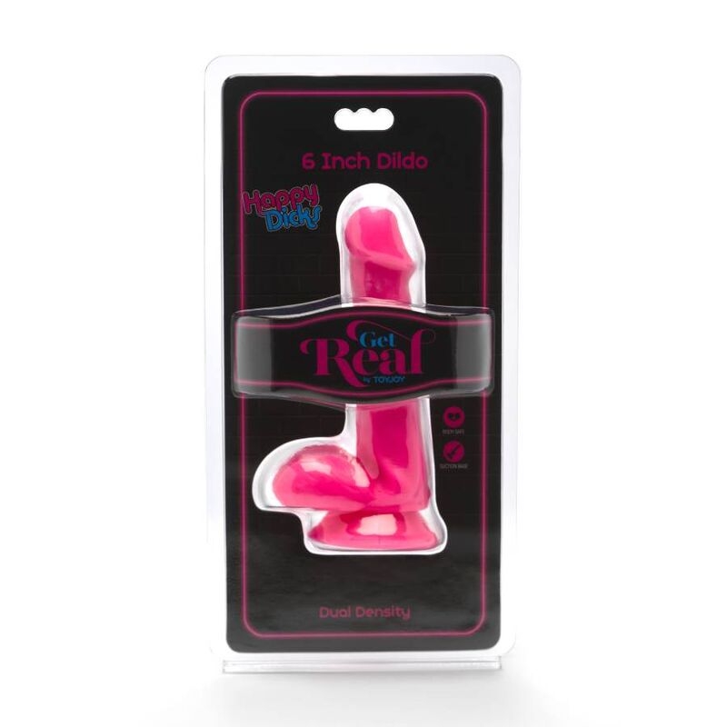 Alternative view of GET REAL - HAPPY DICKS DILDO 12 CM BALLS PINK