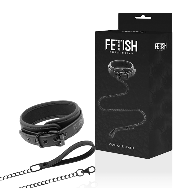 Alternative view of FETISH SUBMISSIVE - NOPRENE LINING CHAIN NECKLACE
