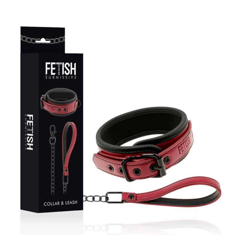 Alternative view of FETISH SUBMISSIVE DARK ROOM - NEOPRENE LINING CHAIN NECKLACE