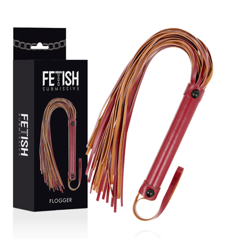 Alternative view of FETISH SUBMISSIVE DARK ROOM - VEGAN LEATHER WHIP