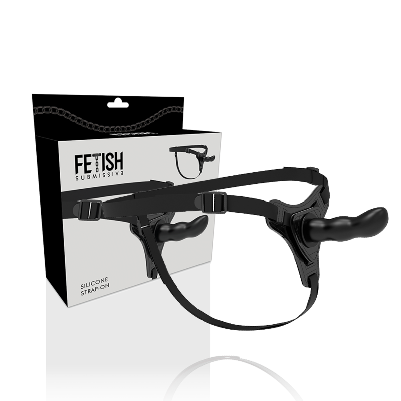 Alternative view of FETISH SUBMISSIVE HARNESS - BLACK SILICONE G-SPOT 16 CM