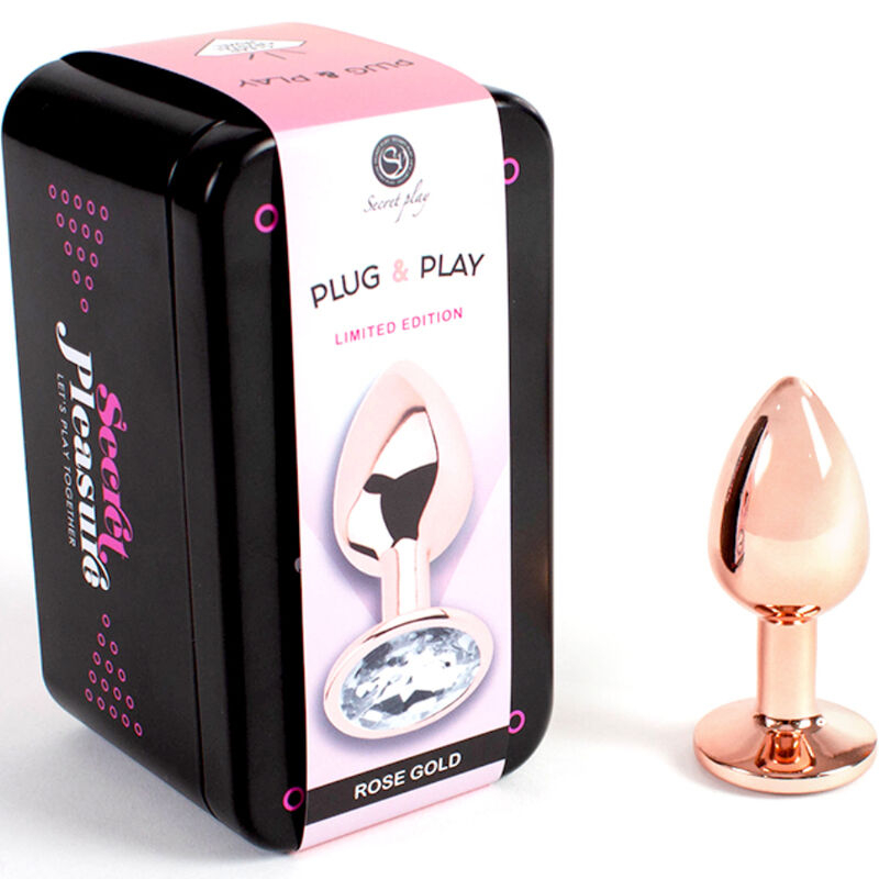 Alternative view of SECRETPLAY - METAL BUTT PLUG ROSE GOLD SMALL SIZE 7 CM