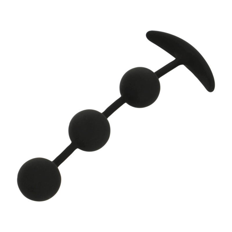 Alternative view of BLACKSILVER - HARRY ANAL ROSARY 3 SILICONE SPHERES 14 CM