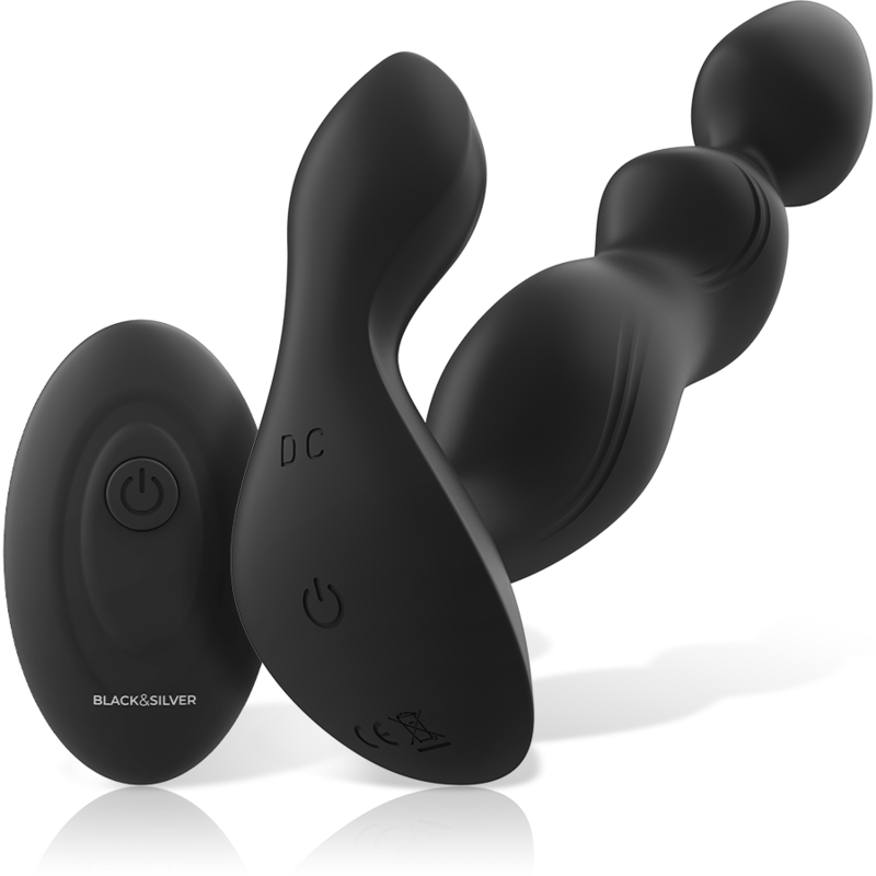Alternative view of BLACKSILVER - CORA ANAL PLUG SILICONE REMOTE CONTROL