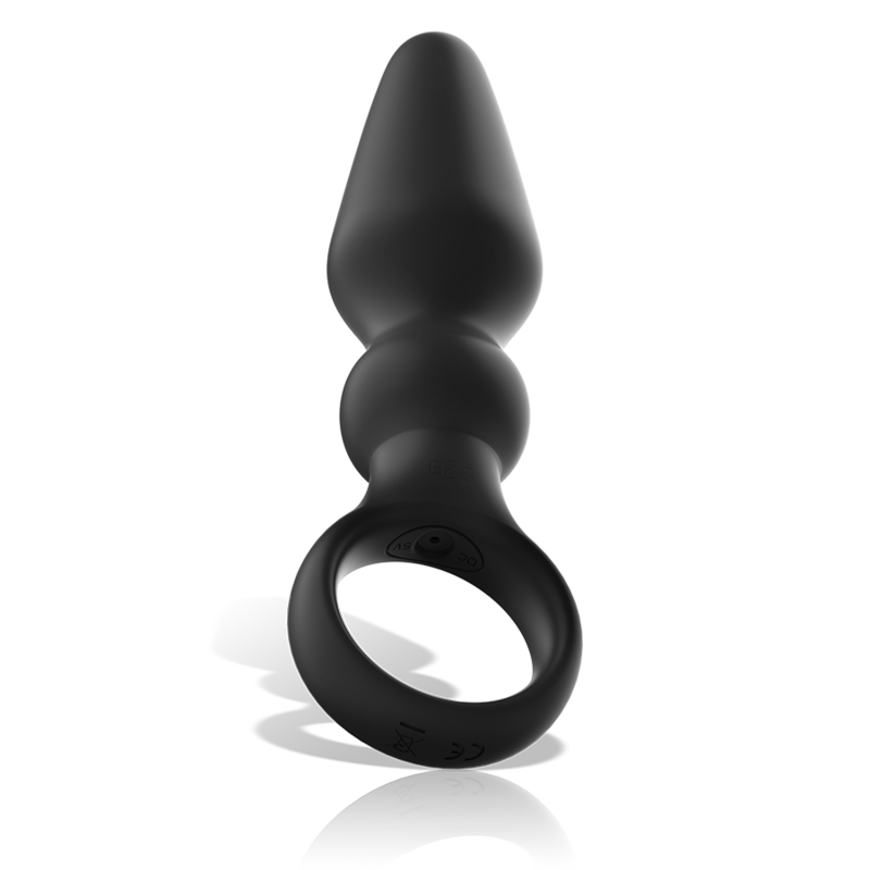 Alternative view of BLACKSILVER - OZZY POWERFUL SILICONE ANAL PLUG