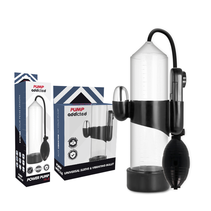 Alternative view of PUMP ADDICTED - RX3 TRANSPARENT VIBRATOR