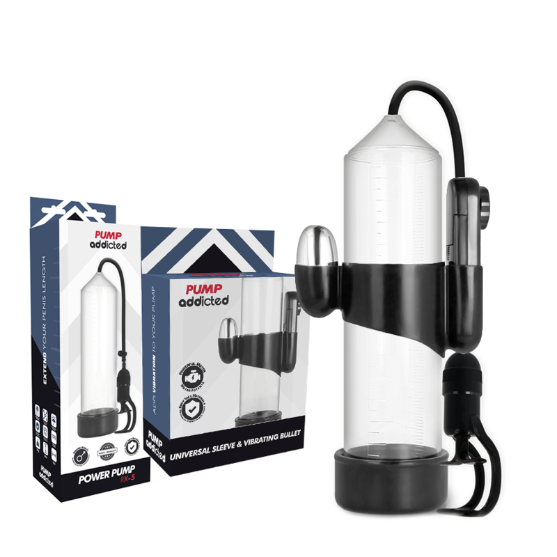 Alternative view of PUMP ADDICTED - RX5 TRANSPARENT VIBRATOR