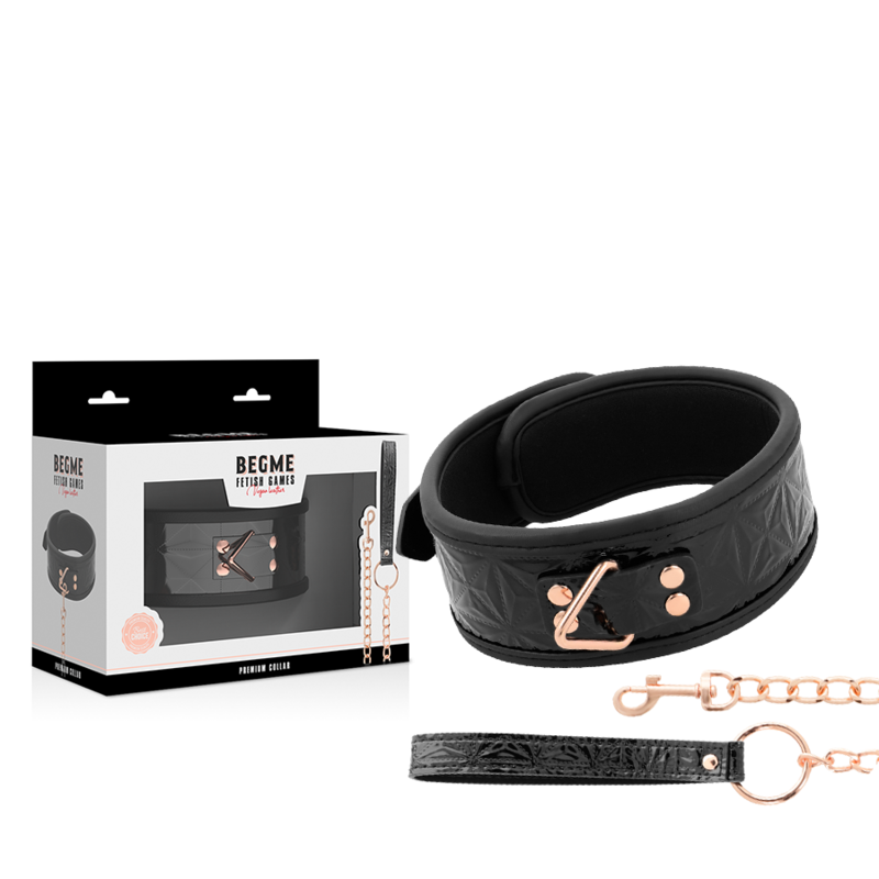 Alternative view of BEGME - BLACK EDITION PREMIUM VEGAN LEATHER COLLAR WITH NEOPRENE LINING