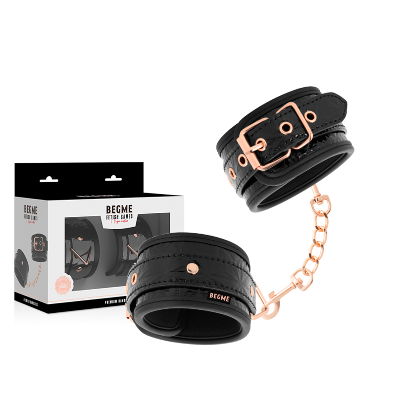 Alternative view of BEGME -  BLACK EDITION PREMIUM HANDCUFFS WITH NEOPRENE LINING