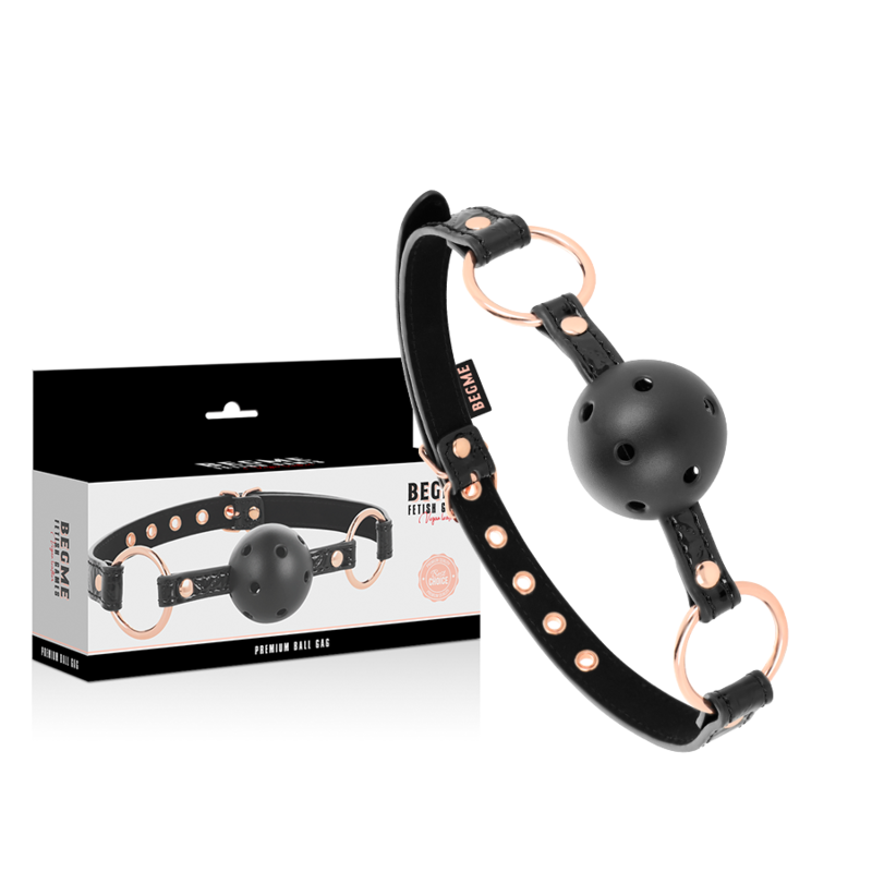 Alternative view of BEGME - BLACK EDITION BALL GAG VEGAN LEATHER