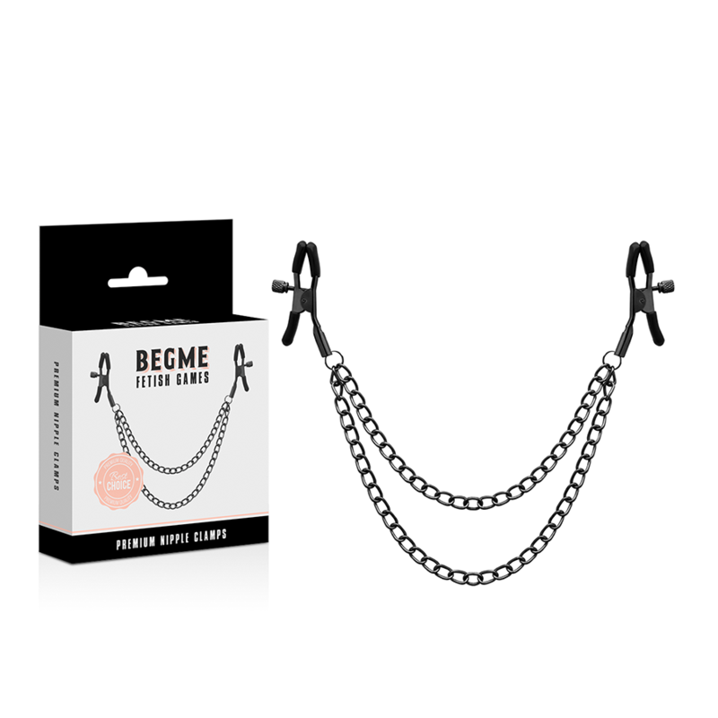 Alternative view of BEGME - RED EDITION NIPPLE CLIPS WITH CHAIN