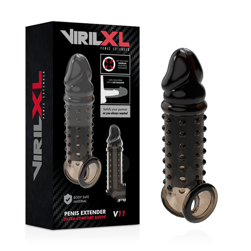 Alternative view of VIRILXL - PENIS EXTENSION AND SHEATH V11 BLACK