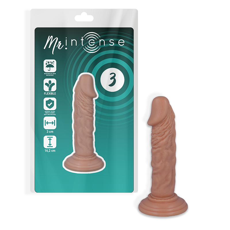 Alternative view of MR INTENSE - 3 REALISTIC COCK 16.2 CM -O- 3 CM
