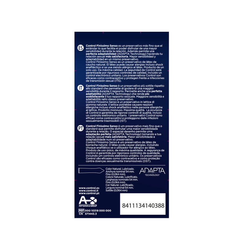Alternative view of CONTROL - ADAPTA SENSO CONDOMS 12 UNITS